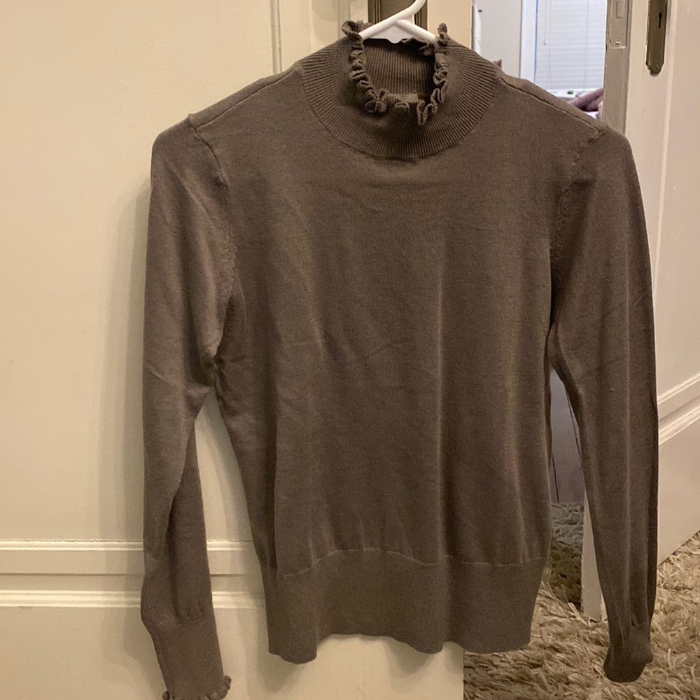 H&M ruffle turtleneck